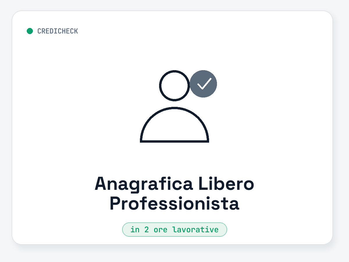 Anagrafica Libero Professionista