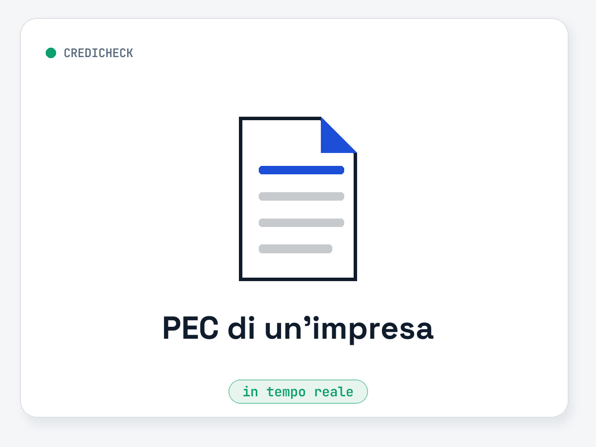 PEC di un'impresa