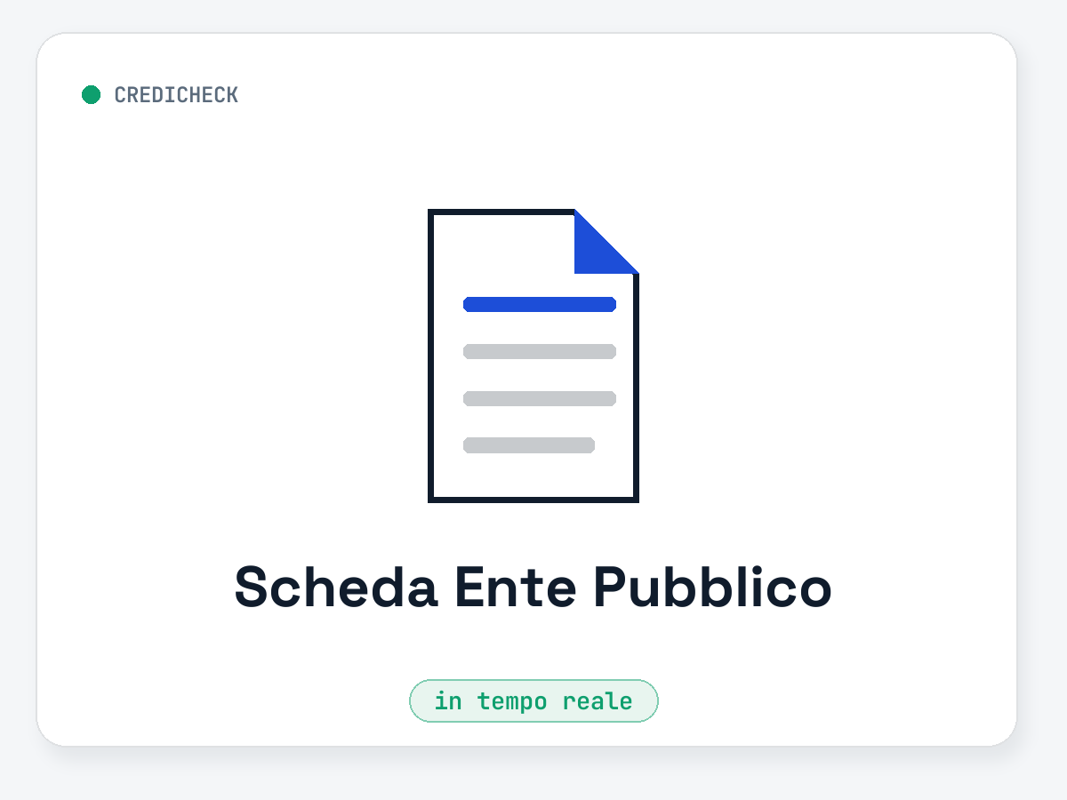 Scheda Ente Pubblico